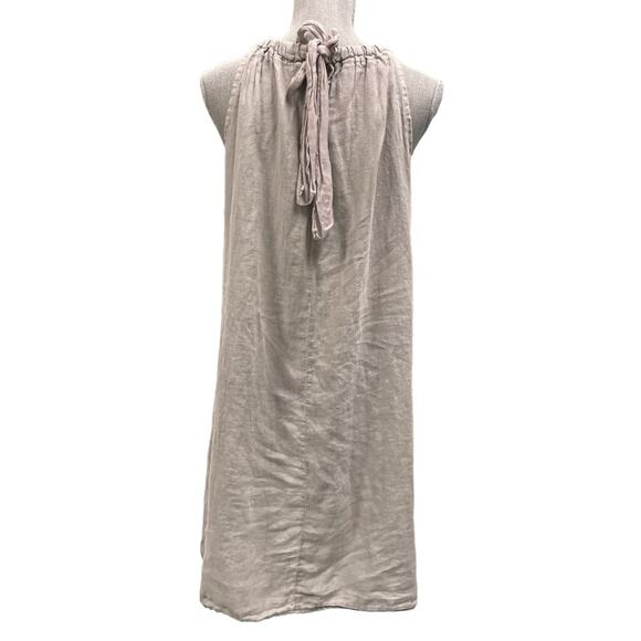 Ambra Linen Dress M Fairy Lagenlook Effortless Minimalist‎ Quiet Luxury Italy - Picture 4 of 9